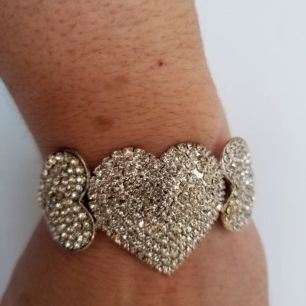 Triple Threat Heart Bracelet